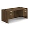 Officesource 29.50'' H, Modern Walnut, 66.00'' W X DBLHDOS102MW - alternate 2